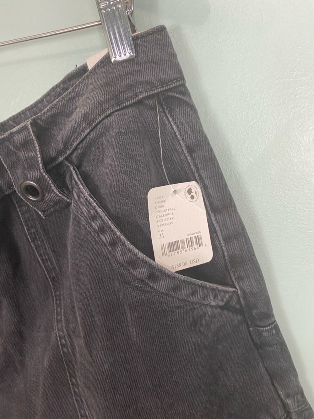 Free People Unknown Reasons Mid Rise Boyfriend Moto Straight Jeans Size 31 - Picture 3 of 7